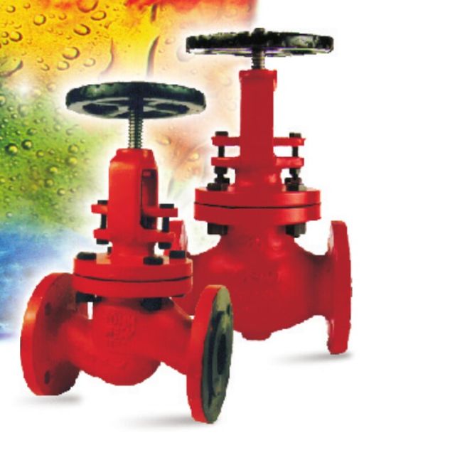 Red cast flanged OS&Y globe valve
